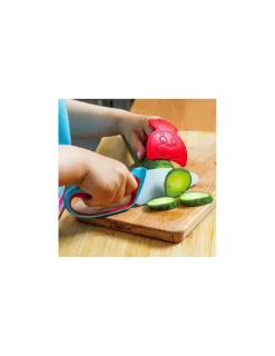 Chefclub kids Couteau du chef bleu et rouge -