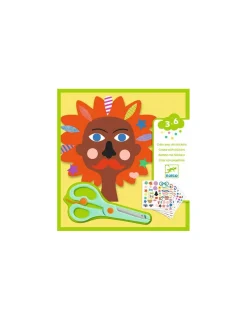 Djeco Créer avec des stickers coiffeur -