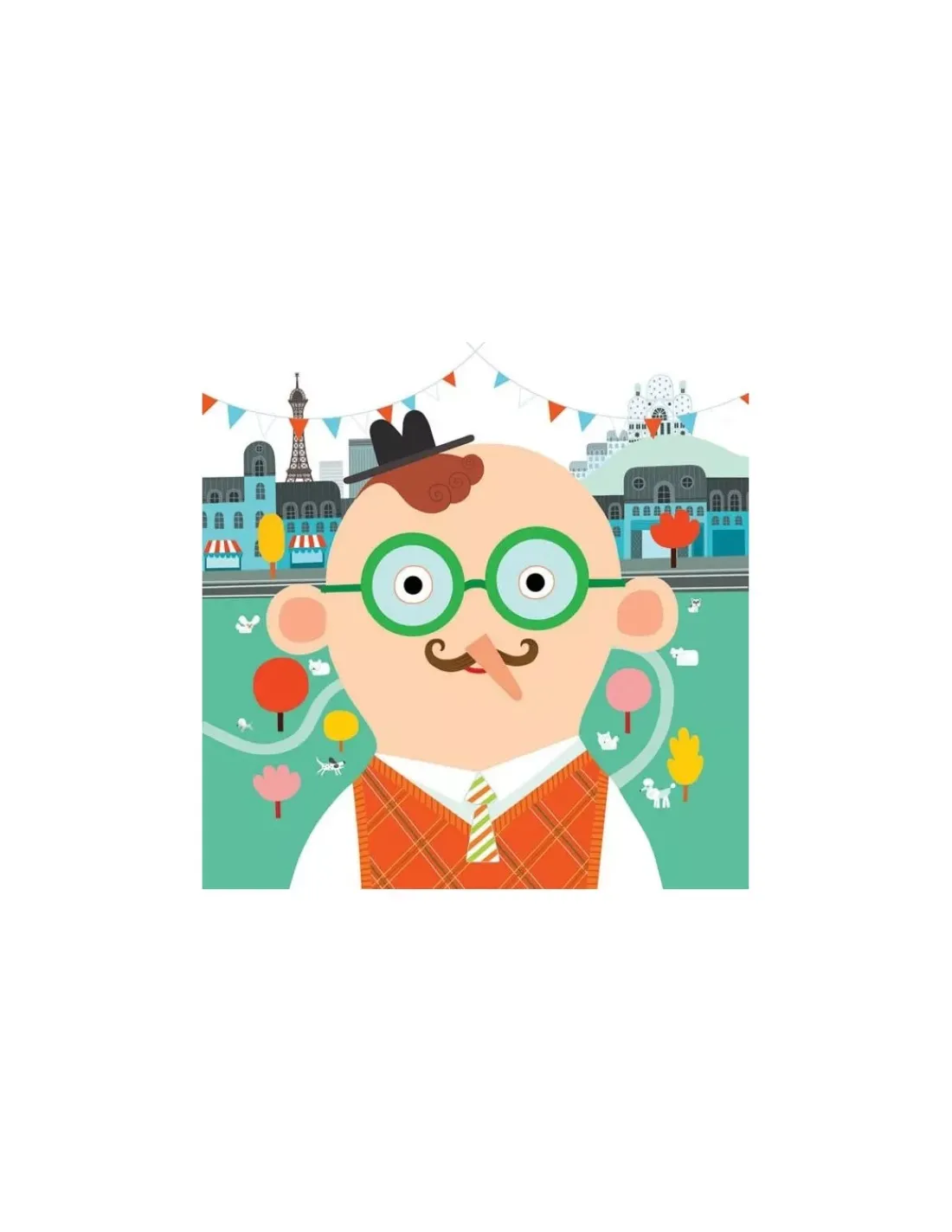 Djeco Créer des visages avec des stickers -