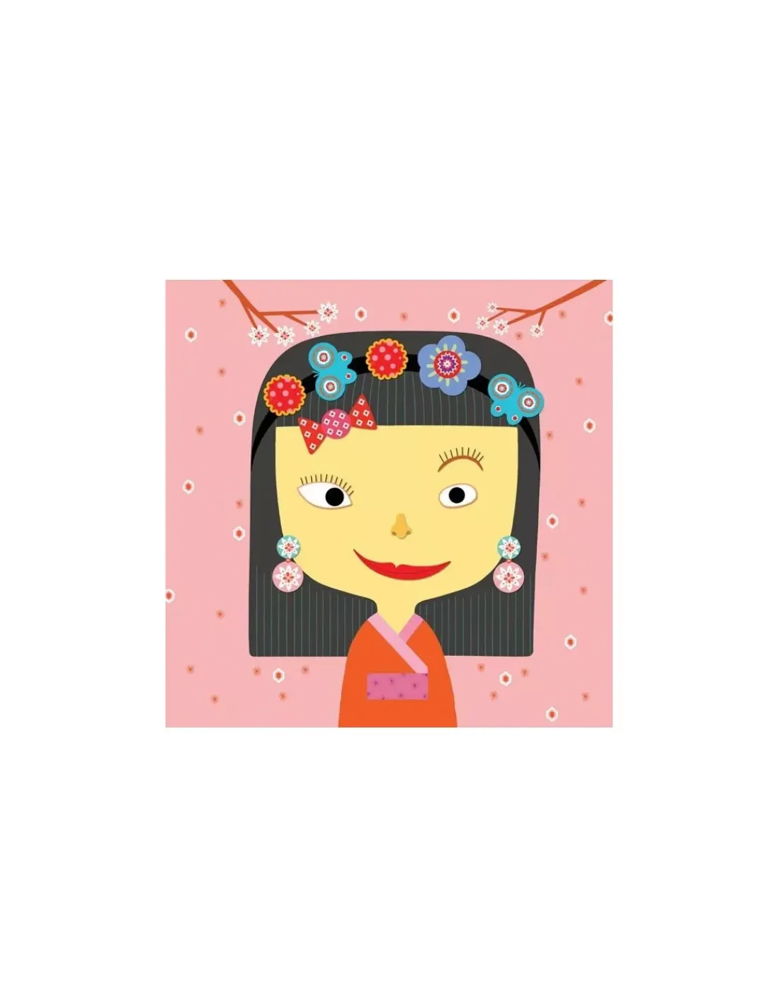 Djeco Créer des visages avec des stickers -