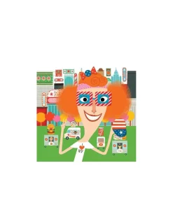 Djeco Créer des visages avec des stickers -