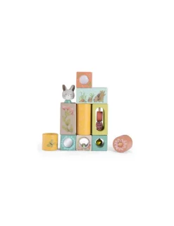Moulin Roty Cubes d'activités Trois petits lapins -