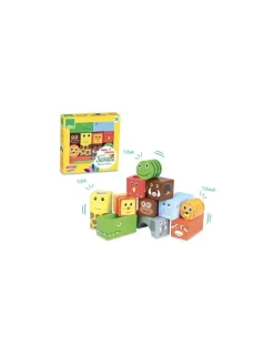 Vilac Cubes sonores animaux de la savane -