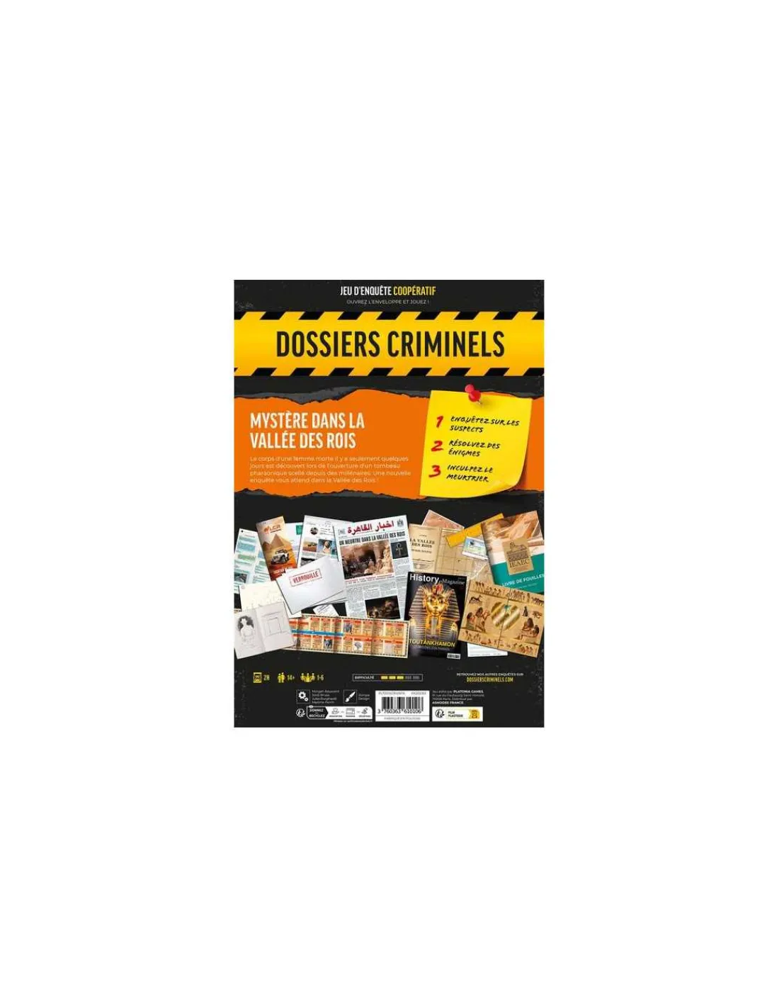 Asmodee Dossiers Criminels : Mystère dans la vallée des rois