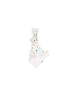 Kaloo Doudou lapin Blanc délicat Carré Douceur -