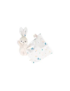 Kaloo Doudou lapin Blanc délicat Carré Douceur -
