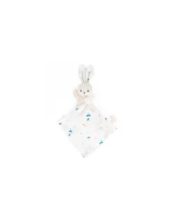 Kaloo Doudou lapin Blanc délicat Carré Douceur -