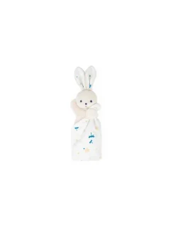 Kaloo Doudou lapin Blanc délicat Carré Douceur -