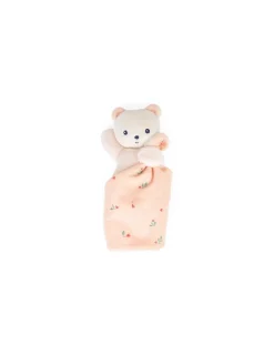 Kaloo Doudou ours Feuilles d'amour Carré Douceur -