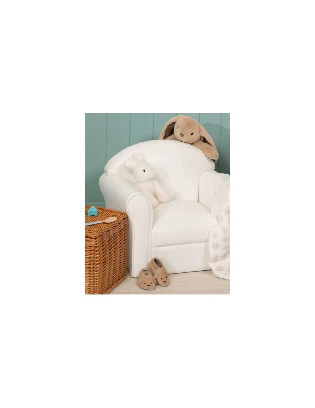 Enfant Amadeus Les Petits Fauteuil club enfant blanc -
