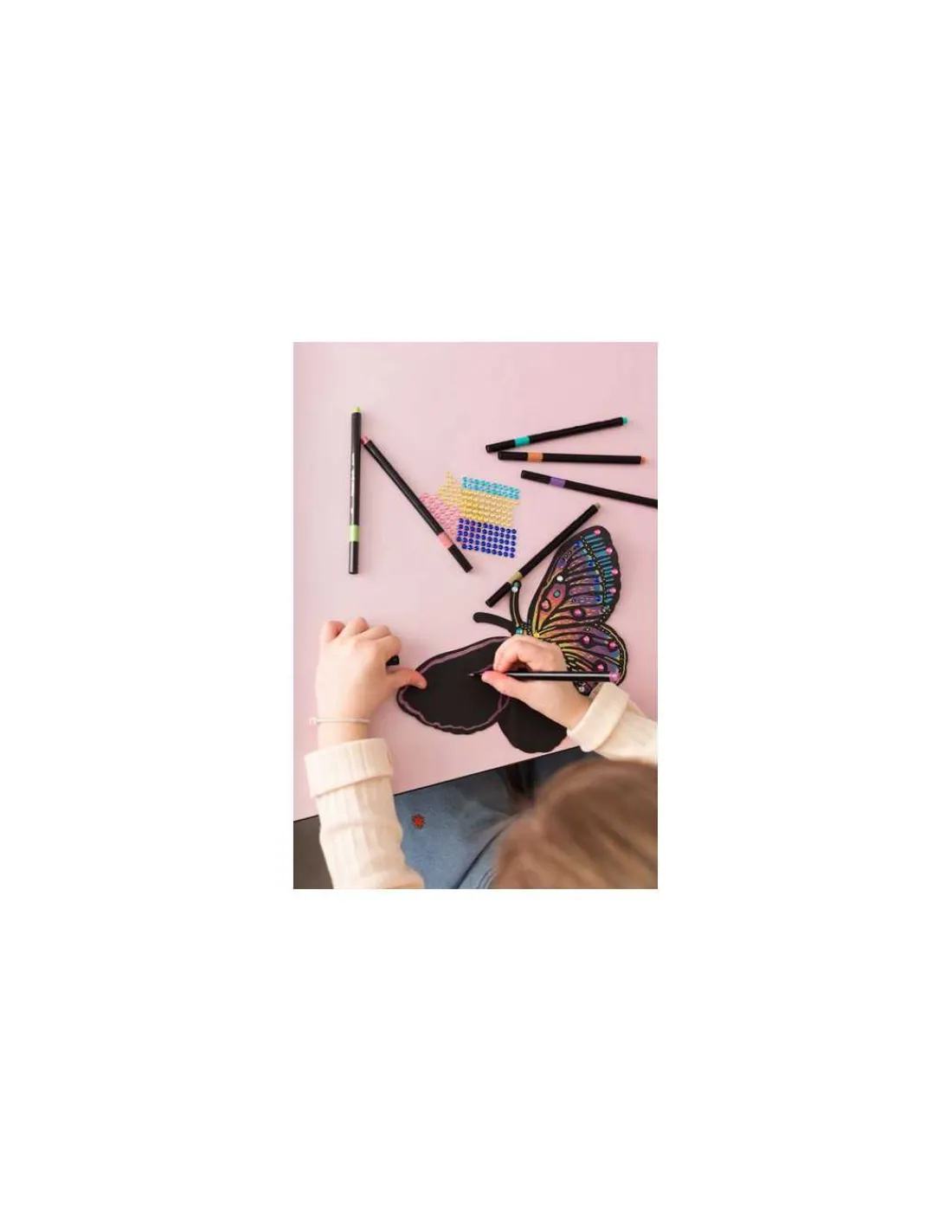 Sycomore Feutres métallisés papillons flamboyants -