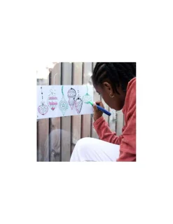 Super Petit Feutres pour vitres et motifs à reproduire Noël -