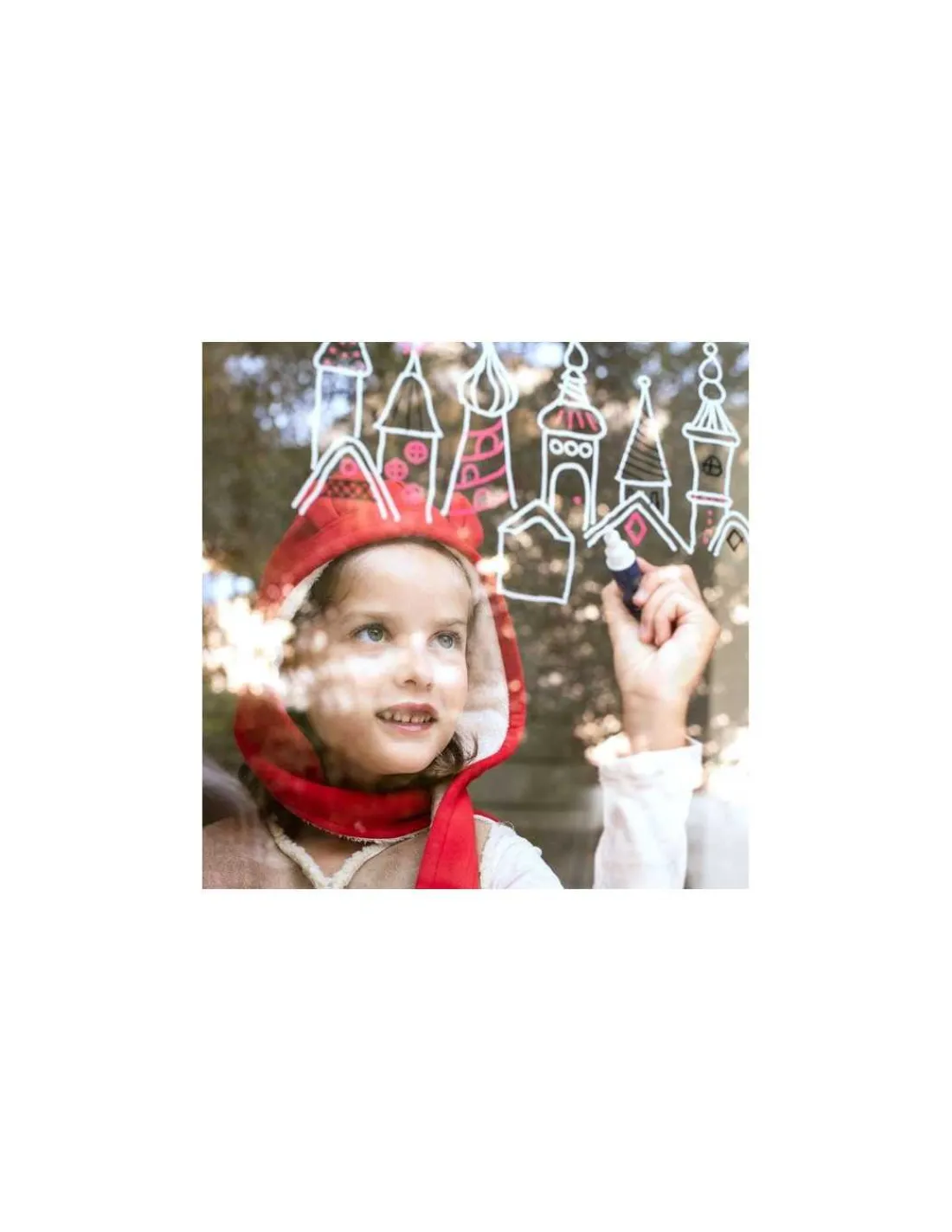 Super Petit Feutres pour vitres et motifs à reproduire Noël -