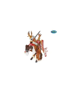 Papo Figurine cheval du maître des armes cimier cerf -