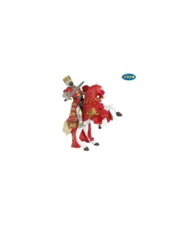 Papo Figurine cheval du roi Richard rouge -