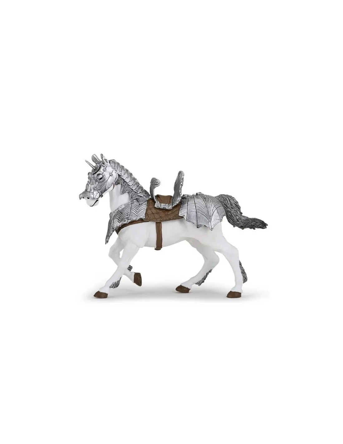 Papo Figurine cheval en armure -