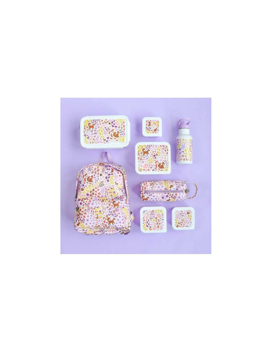 Enfant A little lovely company Gourde métal Jardin fleuri -