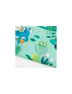 Moulin Roty Grand livre tissu d'activités Dans la jungle -