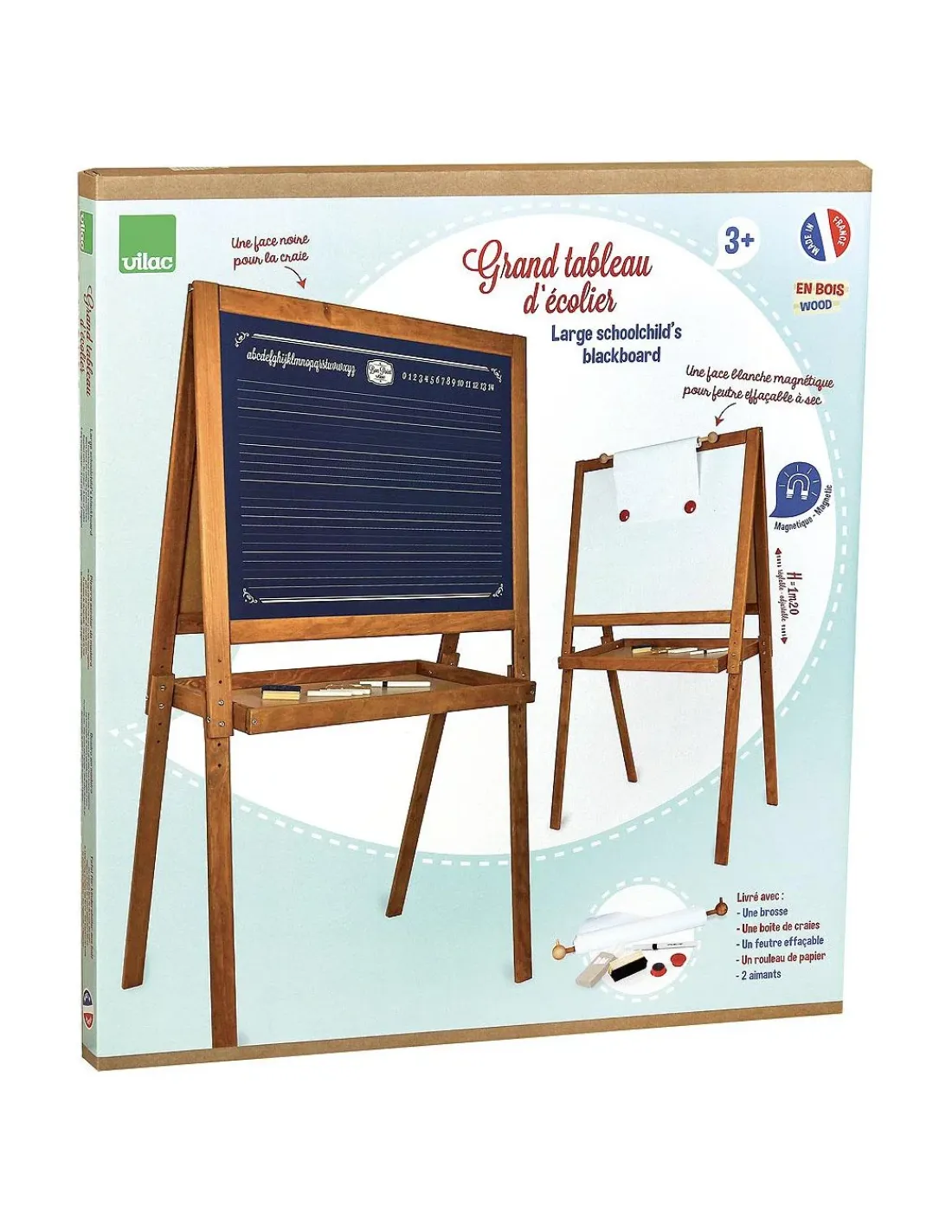 Enfant Vilac Grand tableau d'écolier vintage -