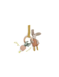 Moulin Roty Hochet anneau bois lapin Trois Petits Lapins -