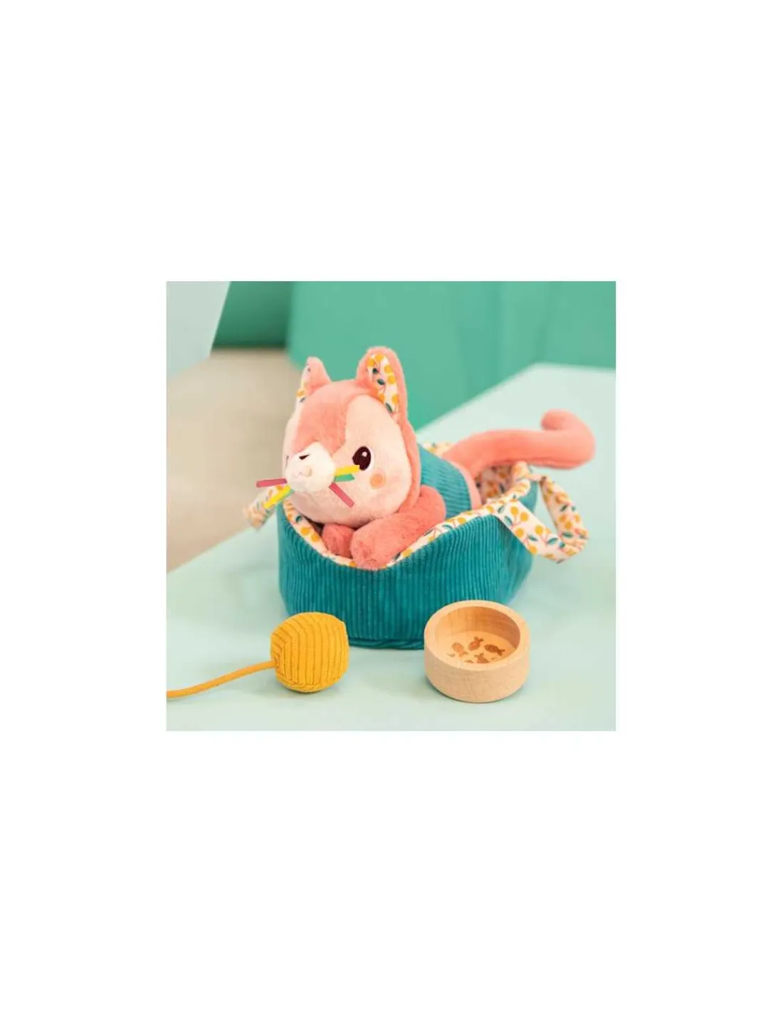 Lilliputiens Jeanne le chat et son panier -