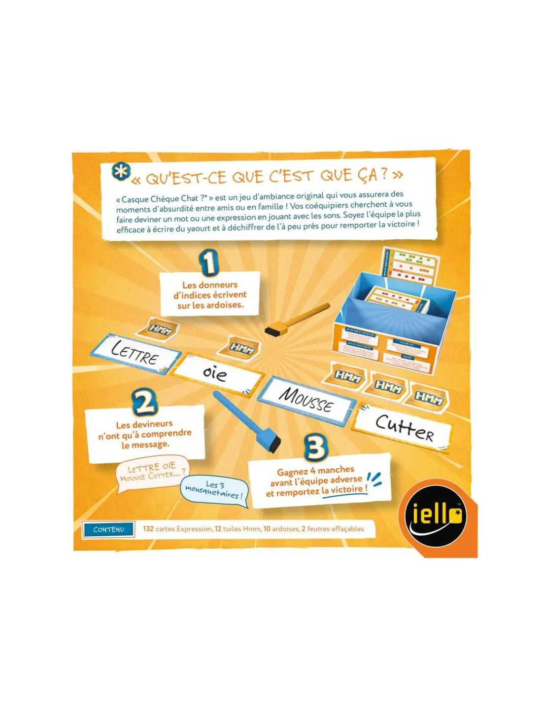 Enfant Iello Jeu Casque Chèque Chat ? -