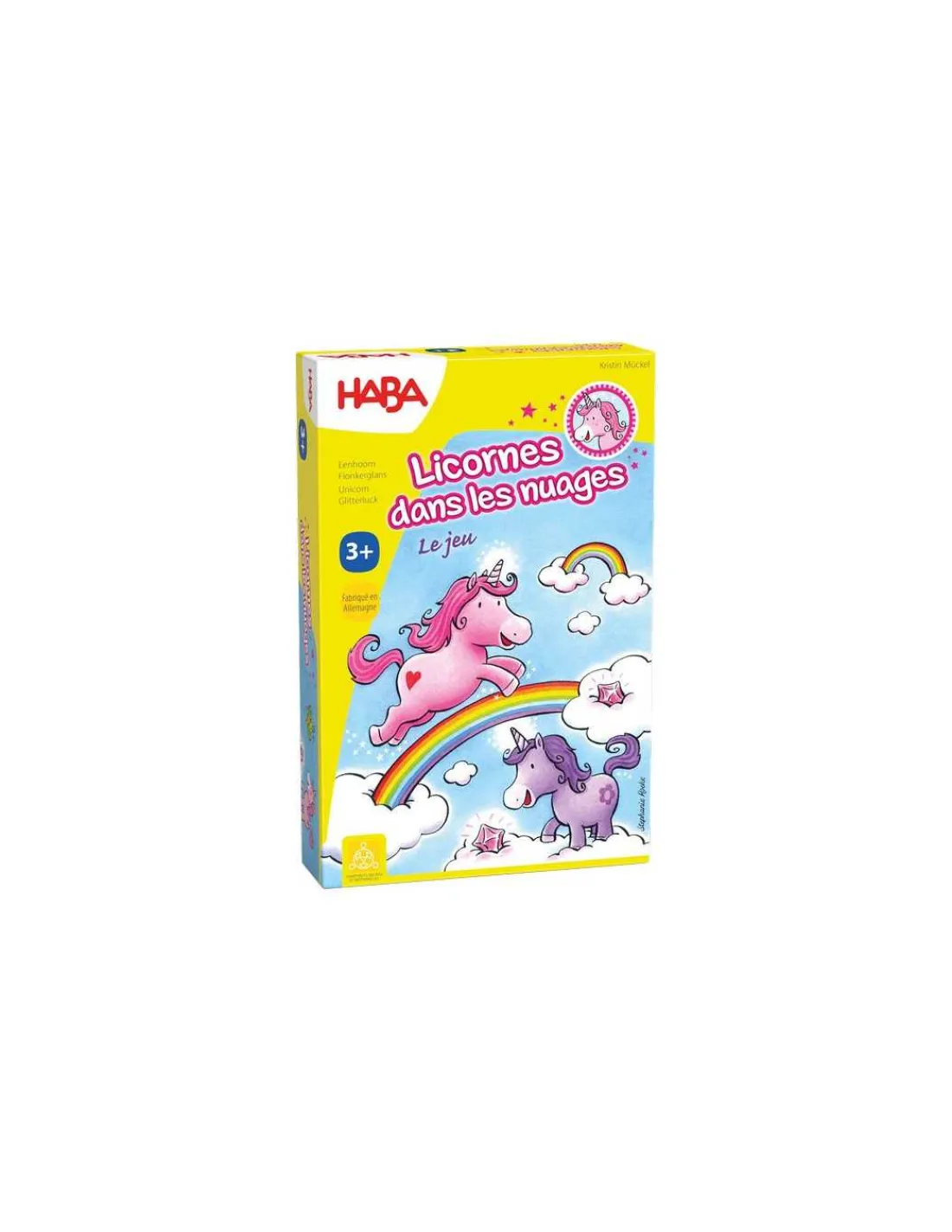 Enfant Haba Jeu de course Licornes dans les nuages -