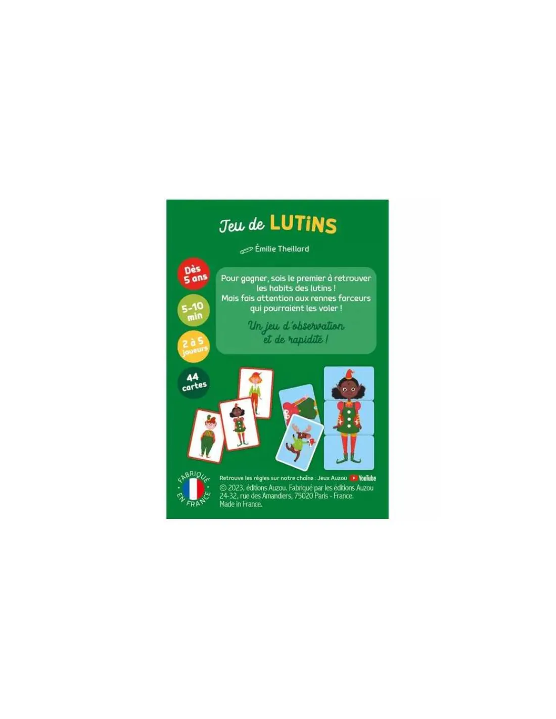 Enfant Auzou Jeu de lutins -