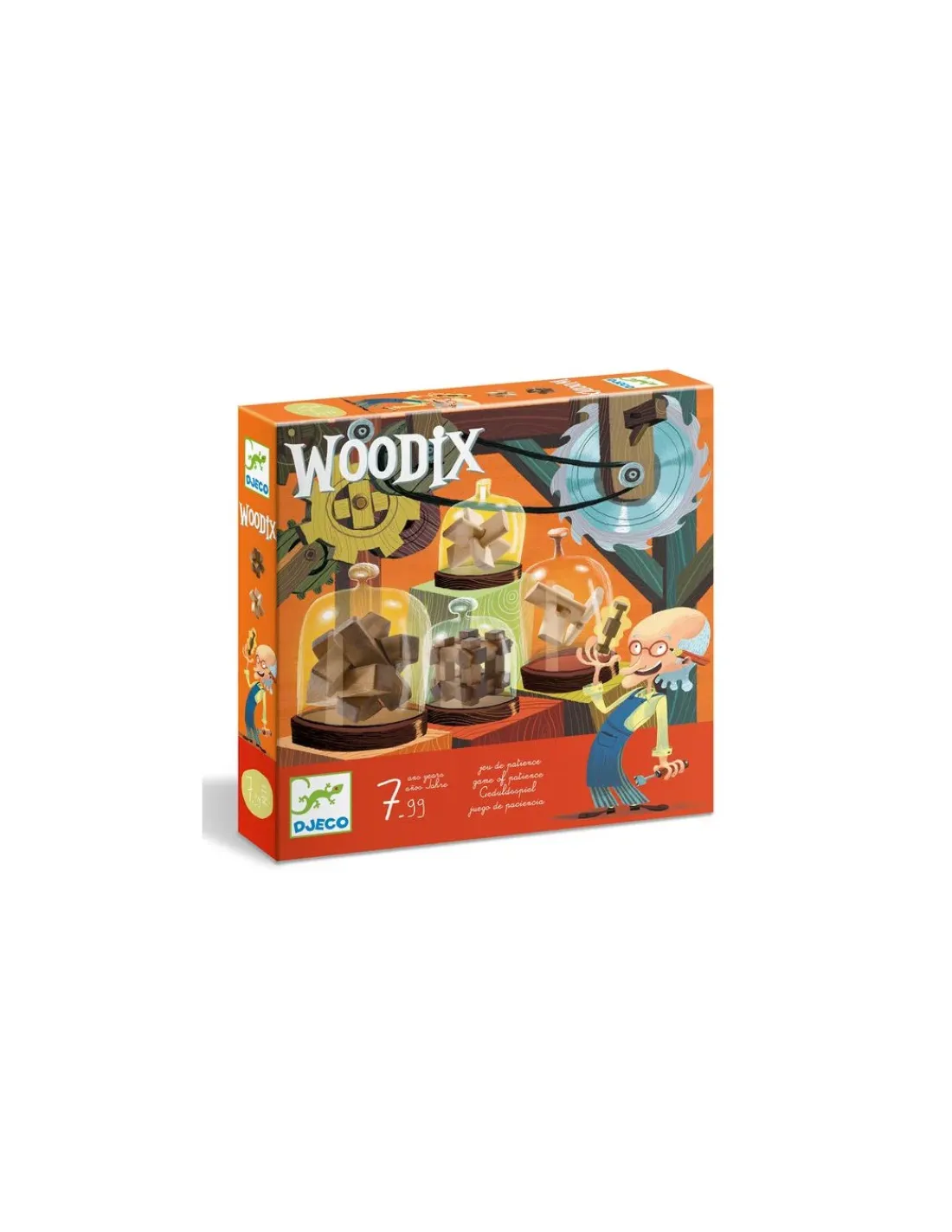 Djeco Jeu de patience casse-tête Woodix -
