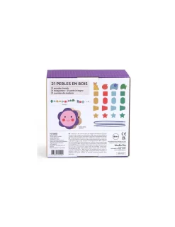 Moulin Roty Jeu de perles en bois à enfiler Les toupitis -