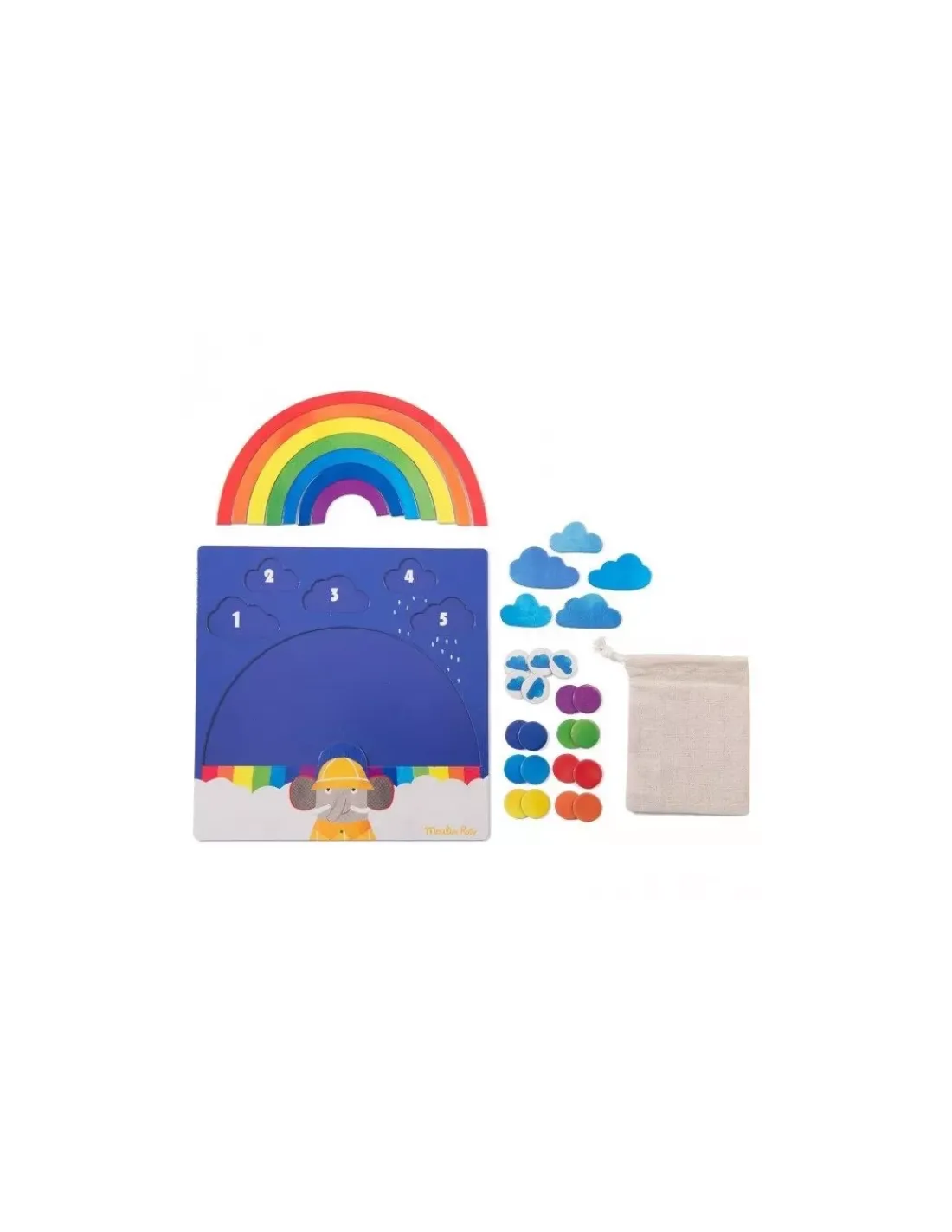 Enfant Moulin Roty Jeu des couleurs Les Popipop -