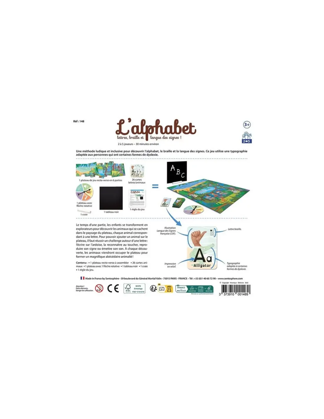 Enfant Sentosphere Jeu L'Alphabet - Sentosphère