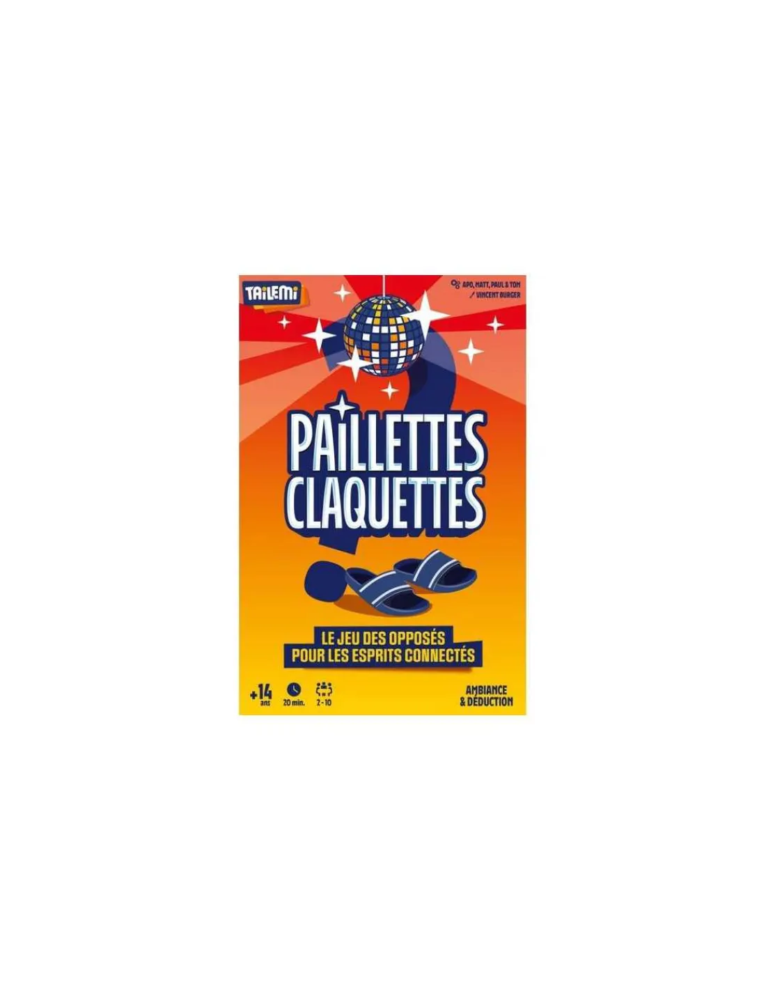 Gigamic Jeu Paillettes Claquettes