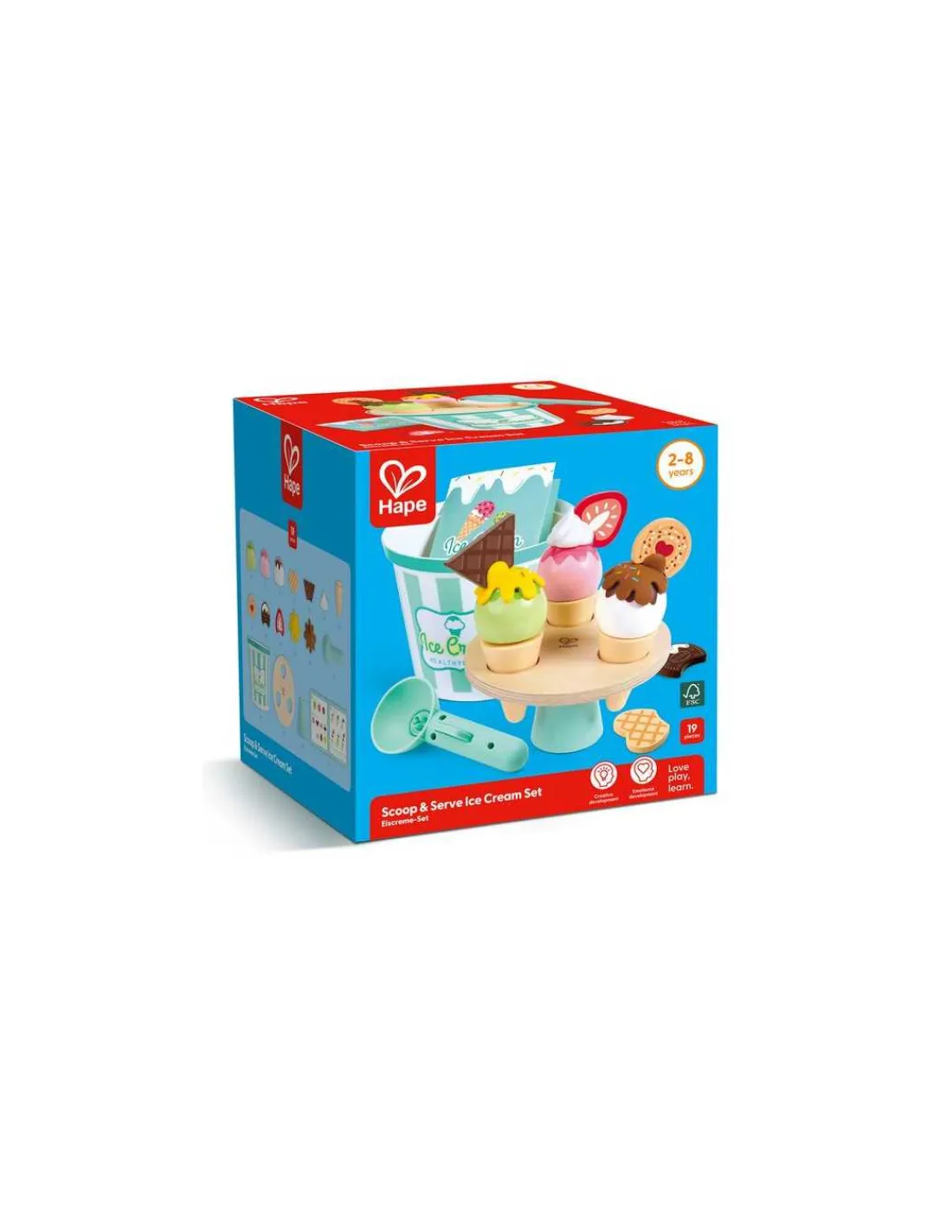 Hape Toys Kit de glaces avec support - Hape