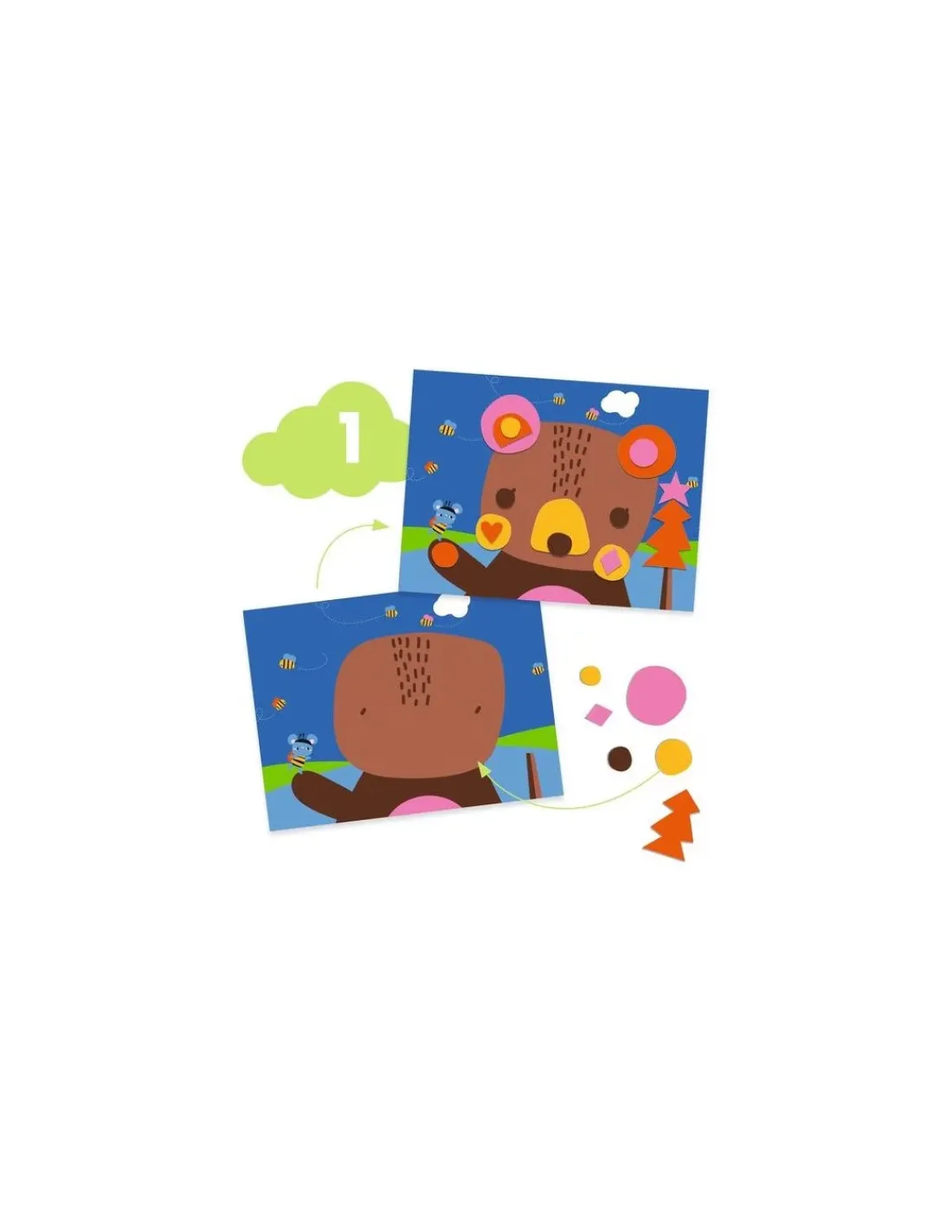 Enfant Djeco La souris et ses amis 6 activités créatives -