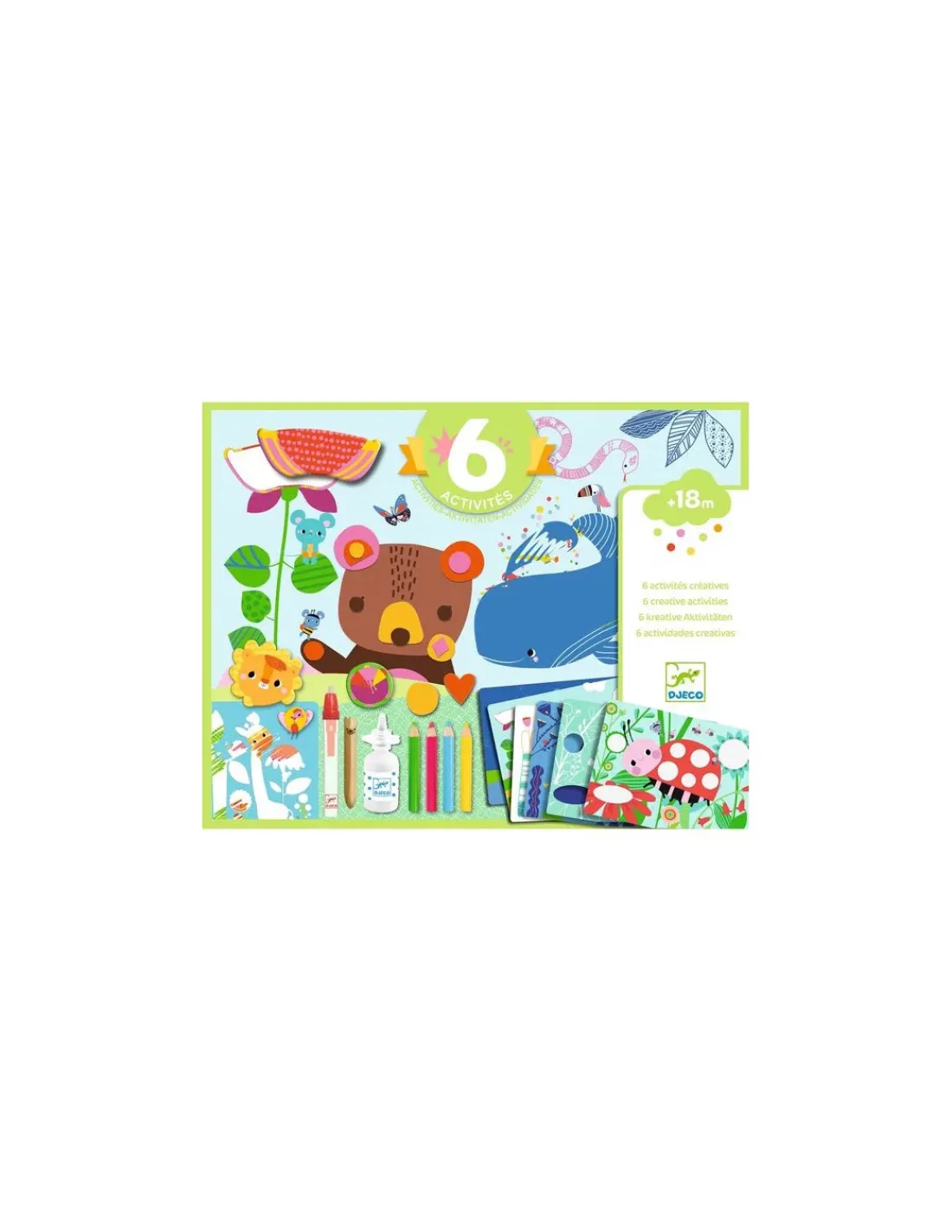 Enfant Djeco La souris et ses amis 6 activités créatives -