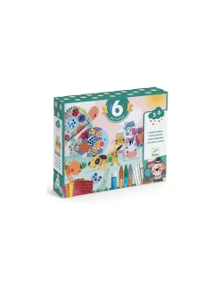 Djeco Les animaux et leurs maisons 6 activités créatives -