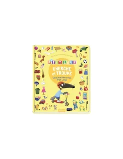 Auzou Livre Cherche et trouve des tout-petits Une journée avec P'tit Loup -