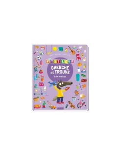 Auzou Livre Cherche et trouve des tout-petits P'tit Loup À la maison -