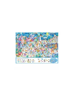 Auzou Livre Cherche et trouve géant Au royaume des licornes -