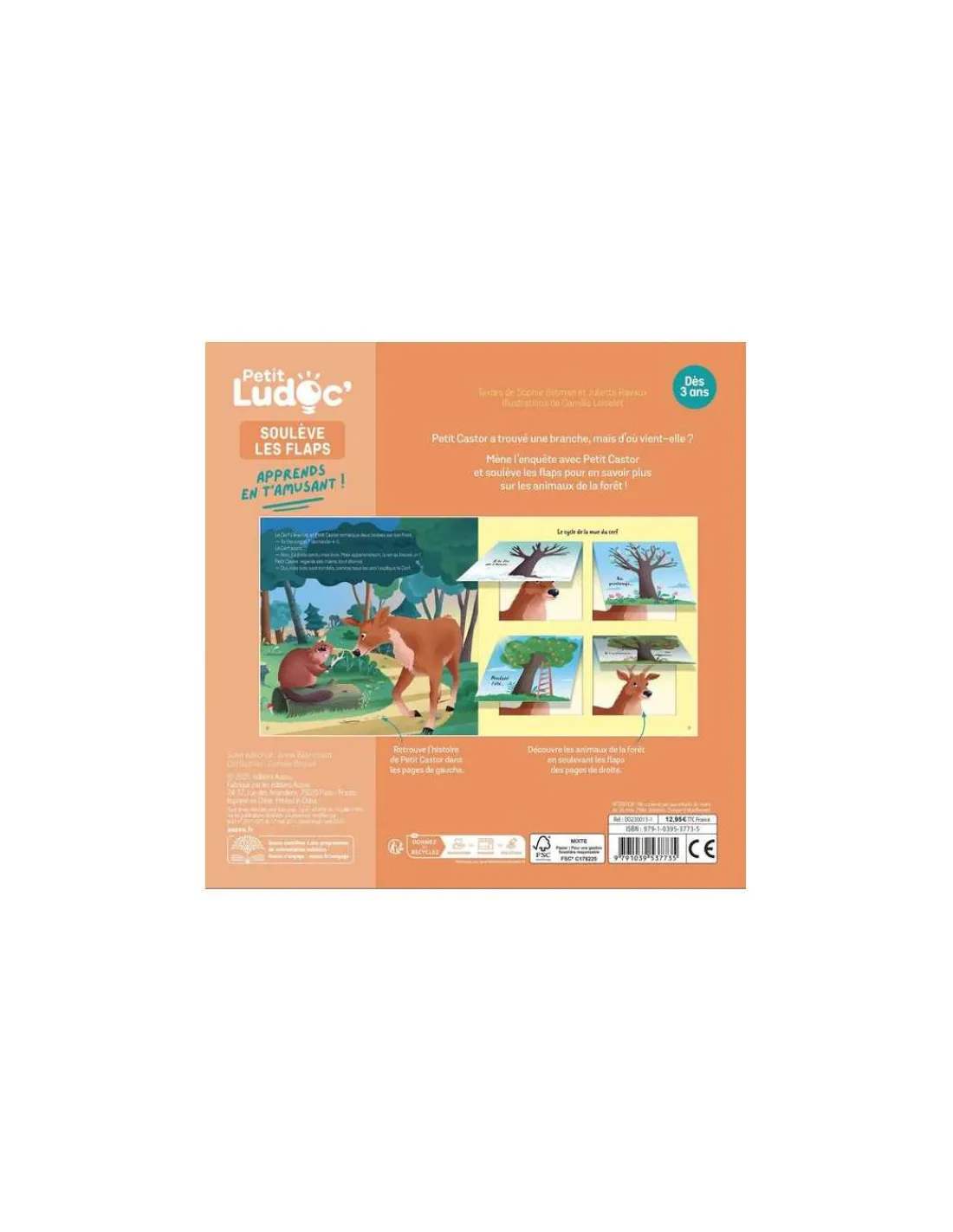 Auzou Livre documentaire les animaux de la forêt Ludoc -