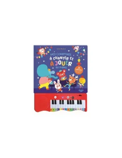 Auzou Livre Mes comptines à chanter et à jouer au piano -