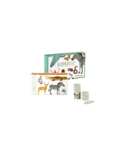 Enfant Moulin Roty Loto des animaux Tout autour du monde -