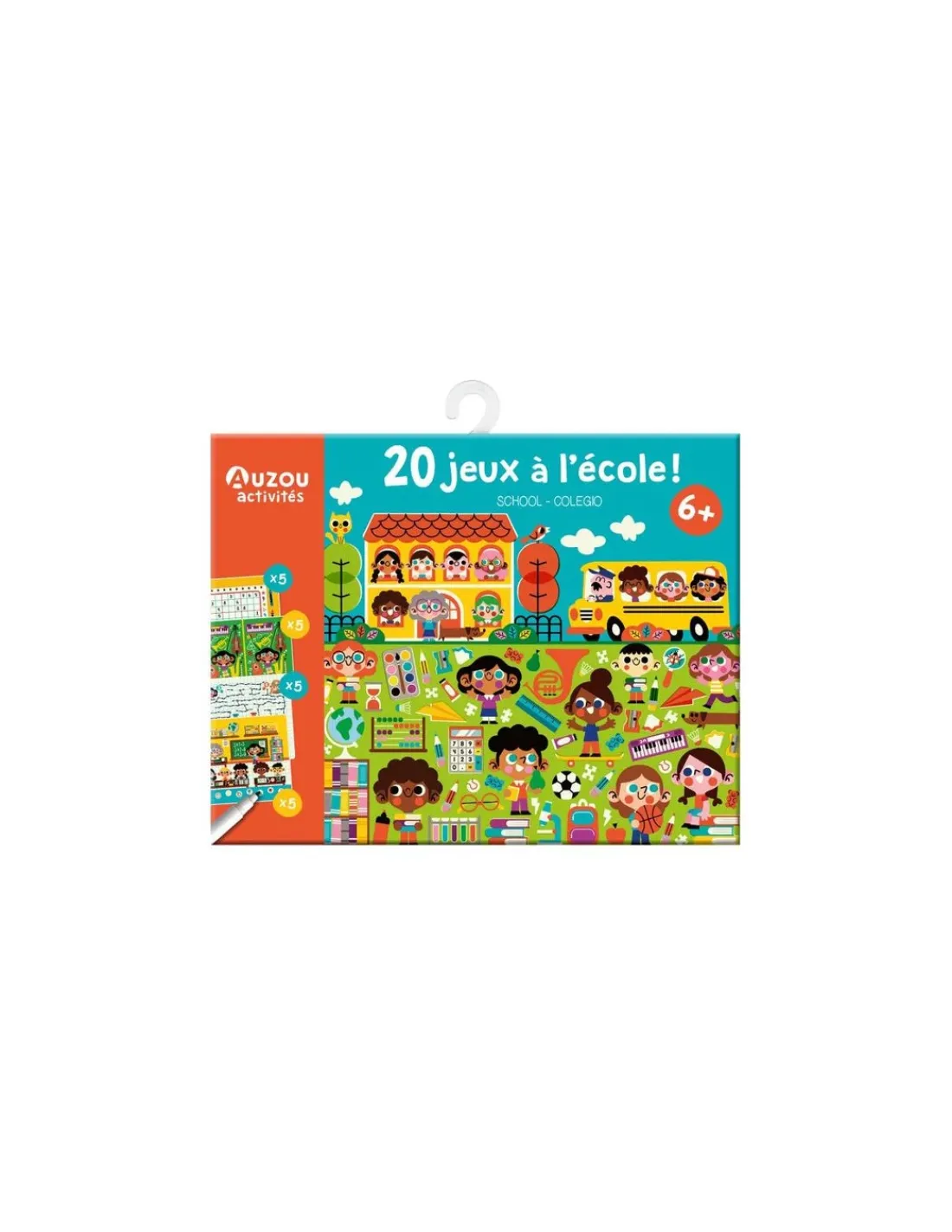 Auzou Ma pochette de 20 jeux à l'école -