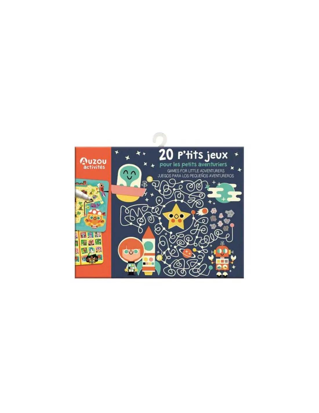 Auzou Ma pochette de 20 p'tits jeux pour les petits aventuriers -