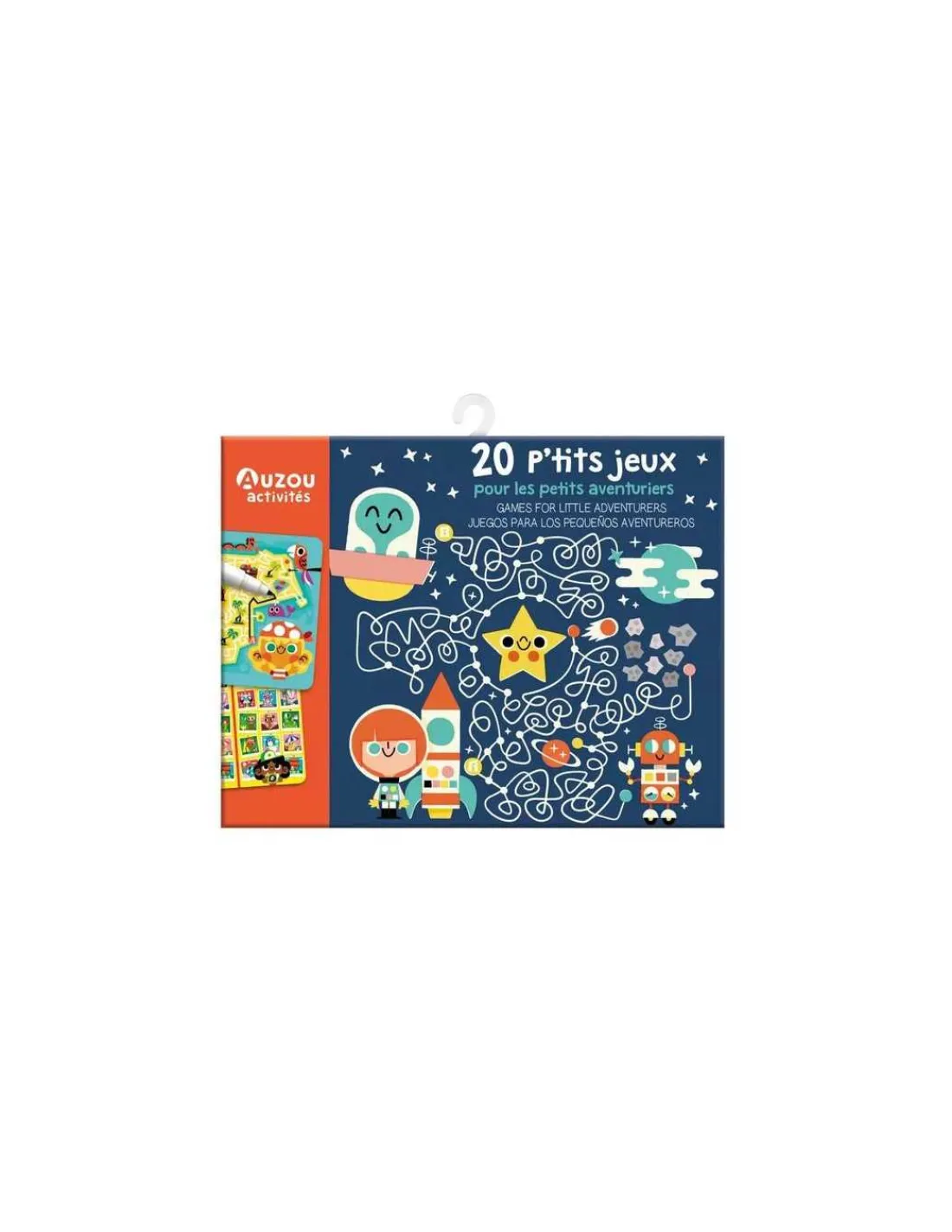 Auzou Ma pochette de 20 p'tits jeux pour les petits aventuriers -