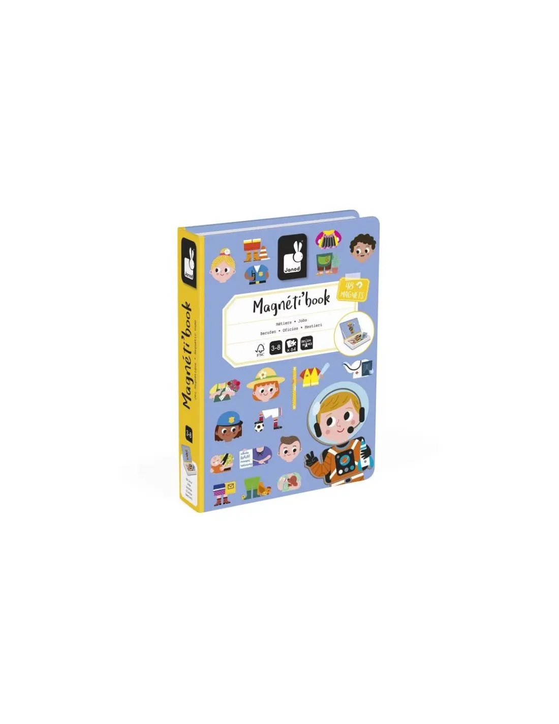 Enfant Janod Magnetibook Métiers -