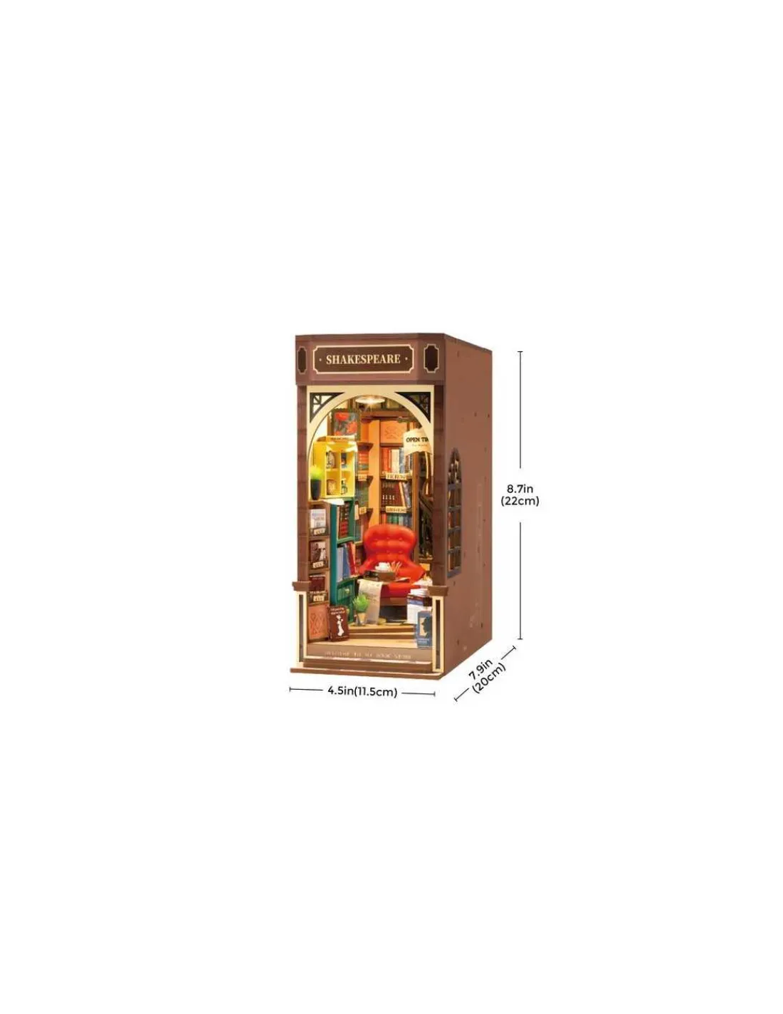 Rolife Maquette Bookstore Shakespeare Book Nook - -