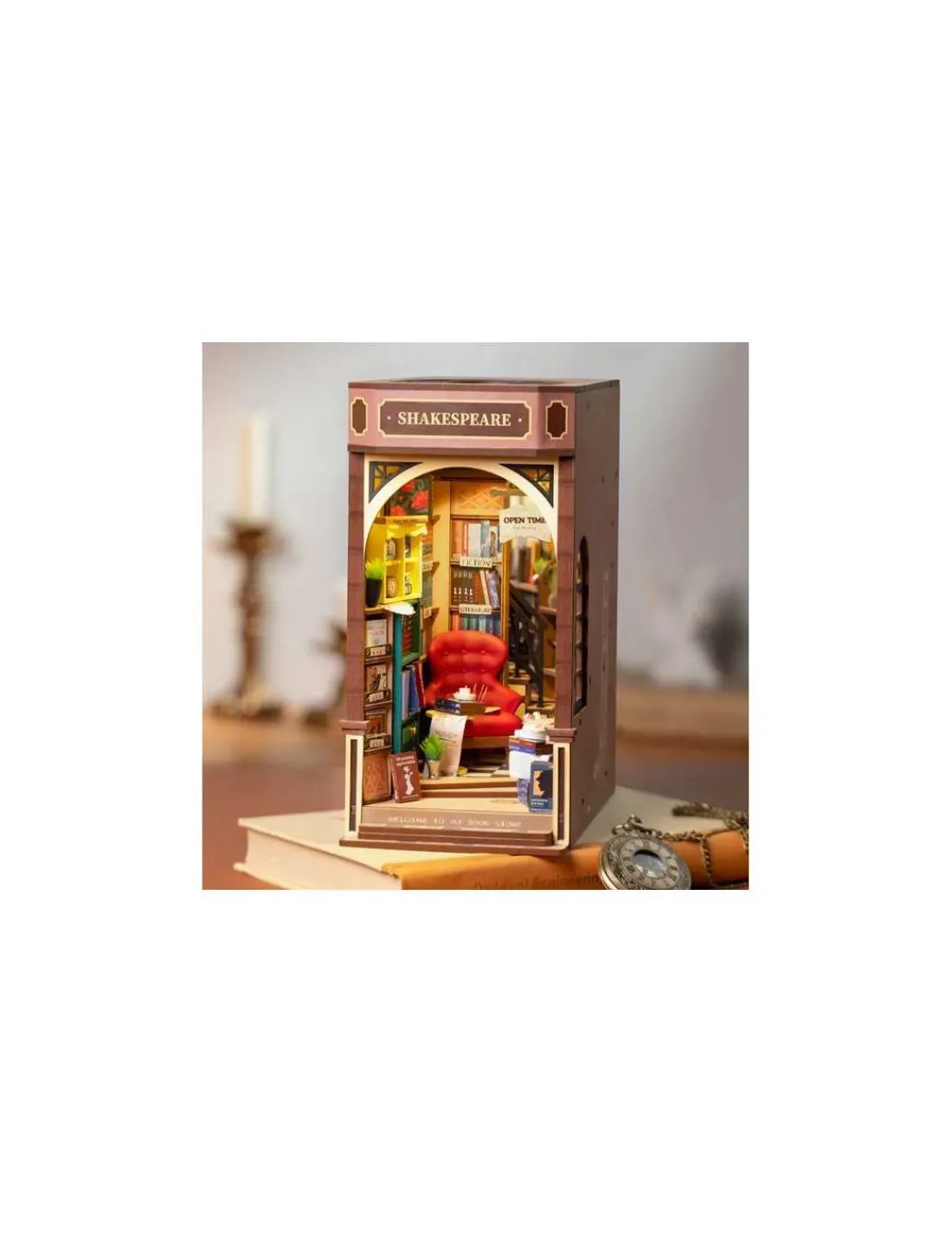 Rolife Maquette Bookstore Shakespeare Book Nook - -
