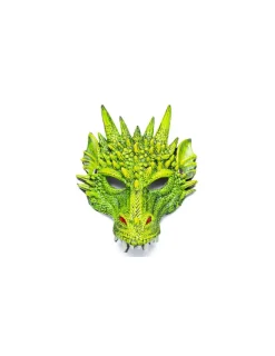 Enfant Great Pretenders Masque de dragon vert -